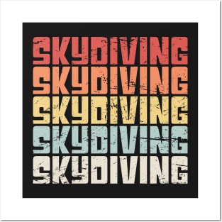 Retro SKYDIVING Icon Posters and Art